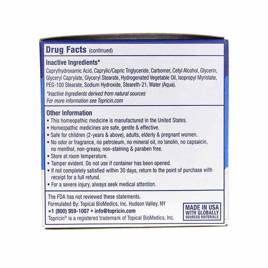 Topricin Pain Relief Cream, TPB